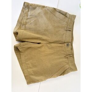 Watermen‎ Women's Khaki Button Flat Front Shorts Size 6 Quick Dry Pockets